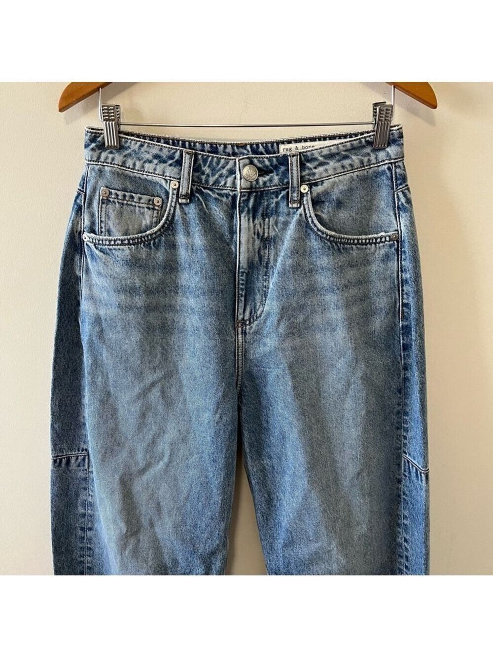 NWT rag & bone Charlie High-Rise Barrel Jeans Size 26 - Picture 5 of 13